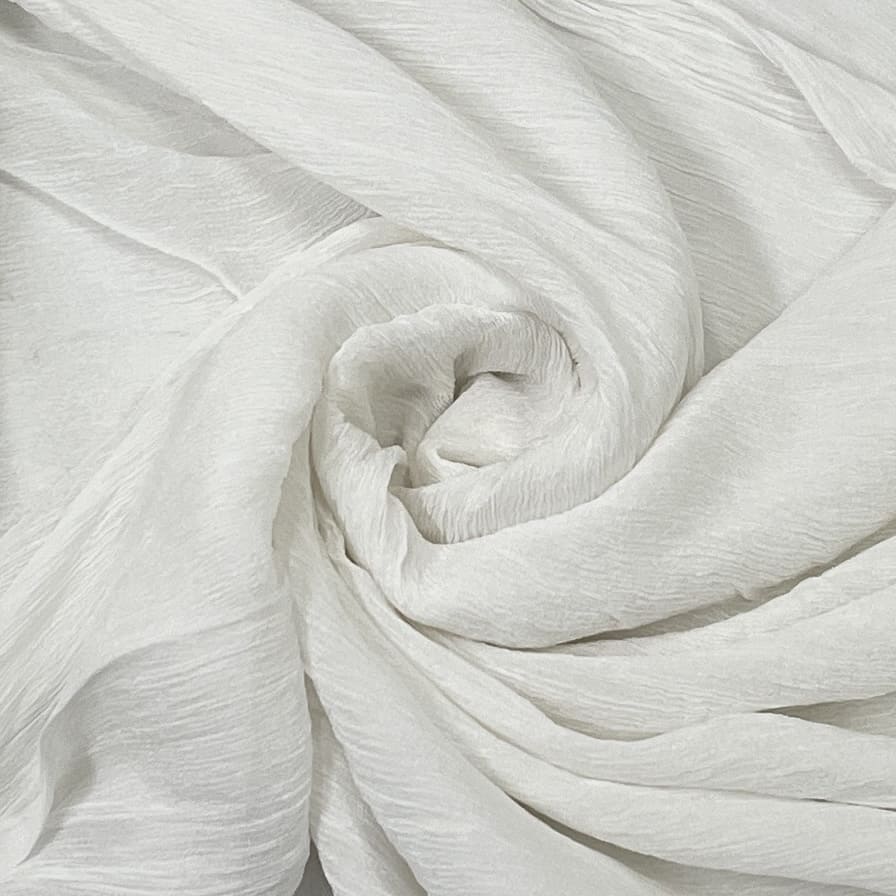 White Solid Dyeable Viscose Chinnon Fabric