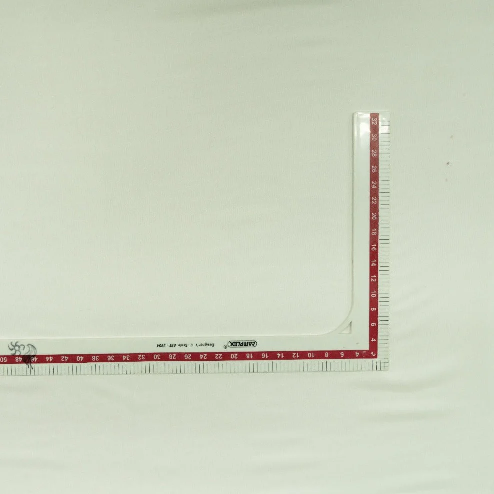 White Solid georgette Fabric - Image 2