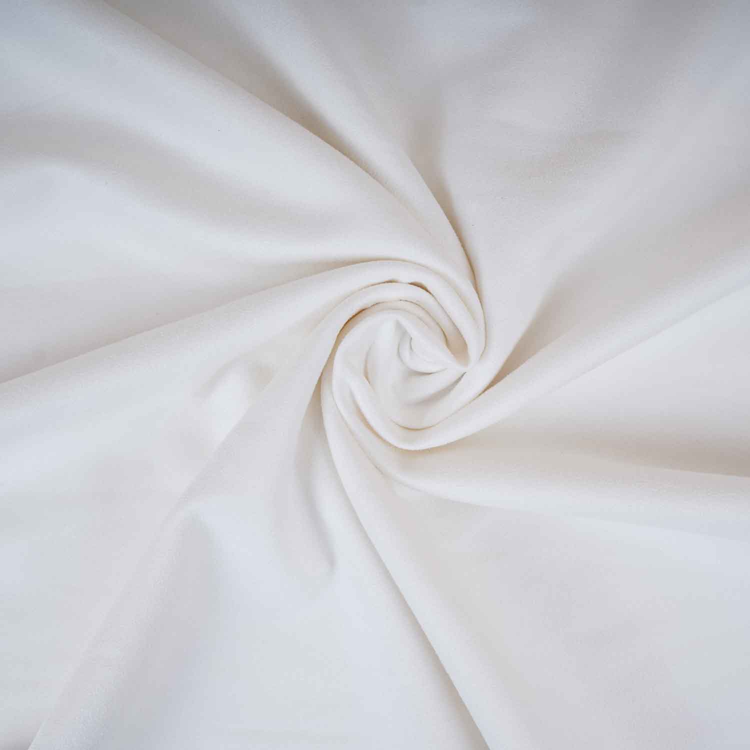 White Solid Suede Fabric PDM-29195 - Image 3