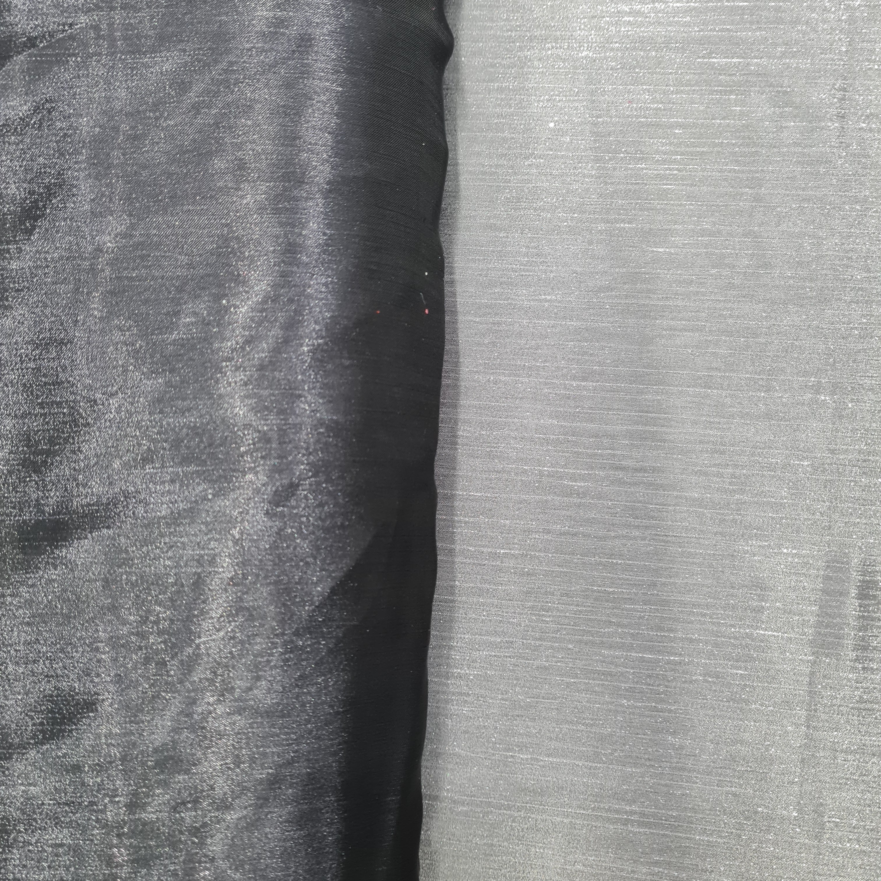 Wine & Grey Ombre Solid Imported Organza Fabric - Image 3