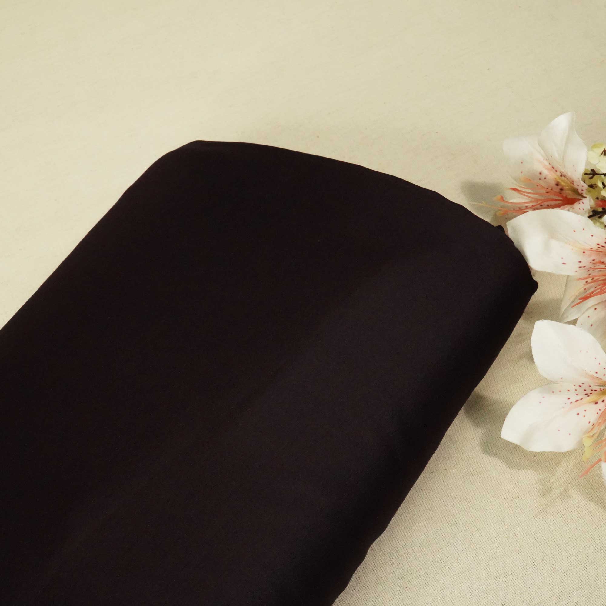 Wine Solid Bemberg Silk Fabric KC-13535