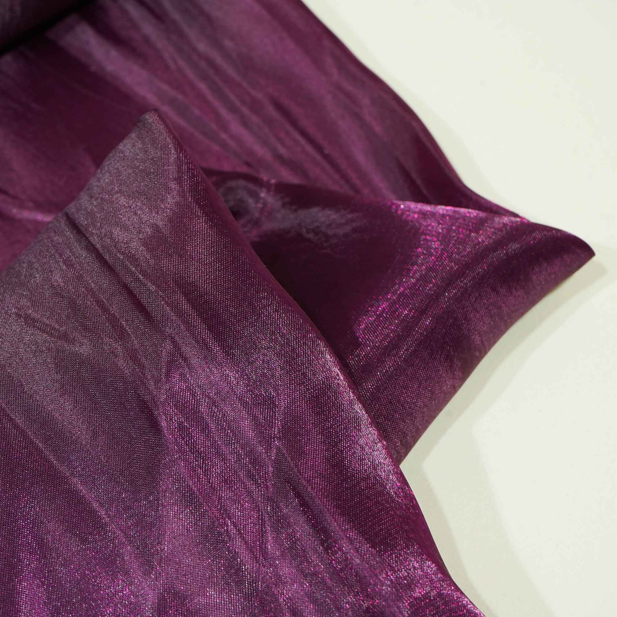 Wine Solid Satin Organza AFC-9447 - Image 2