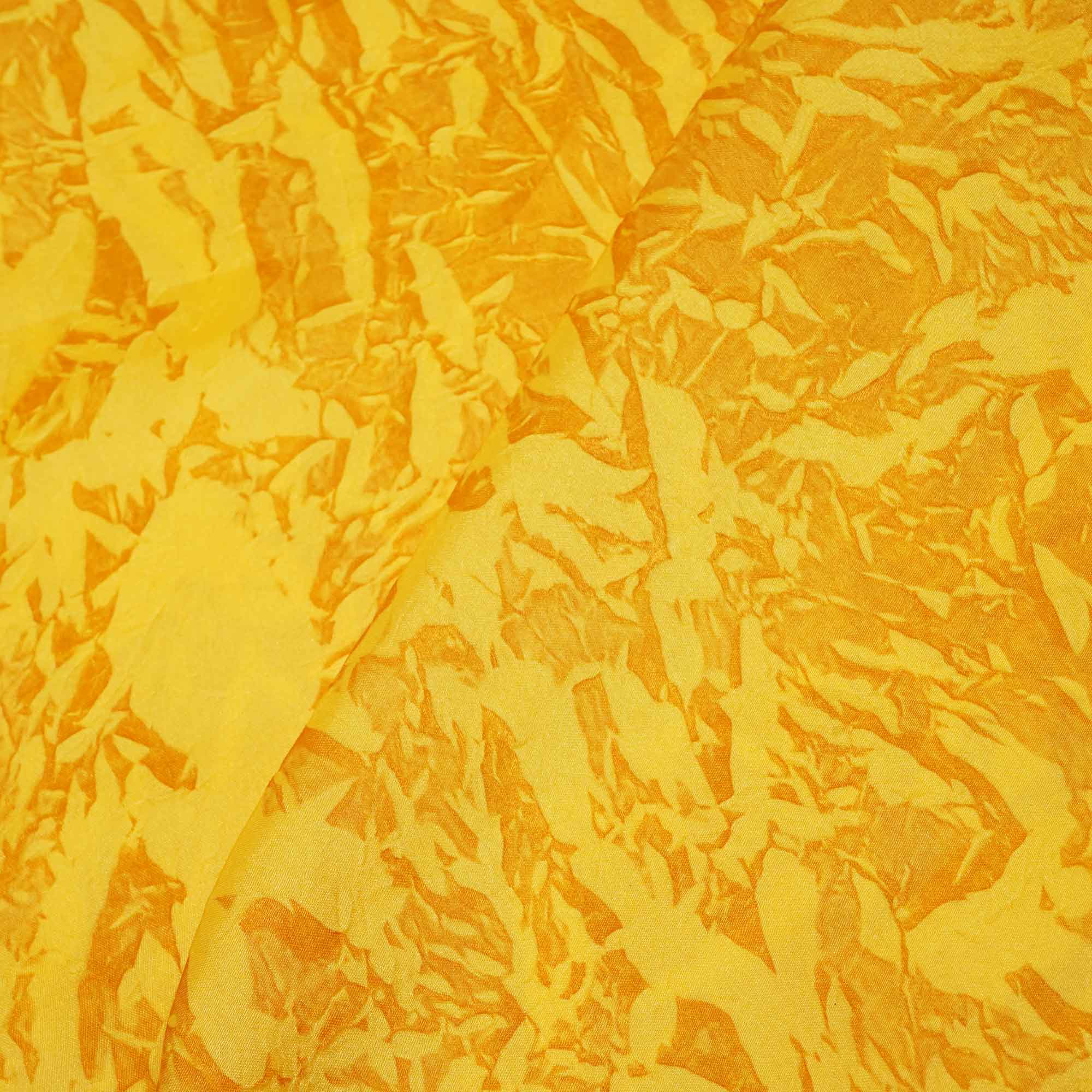 Yellow Crushed Bemberg Silk VC-14920 - Image 3