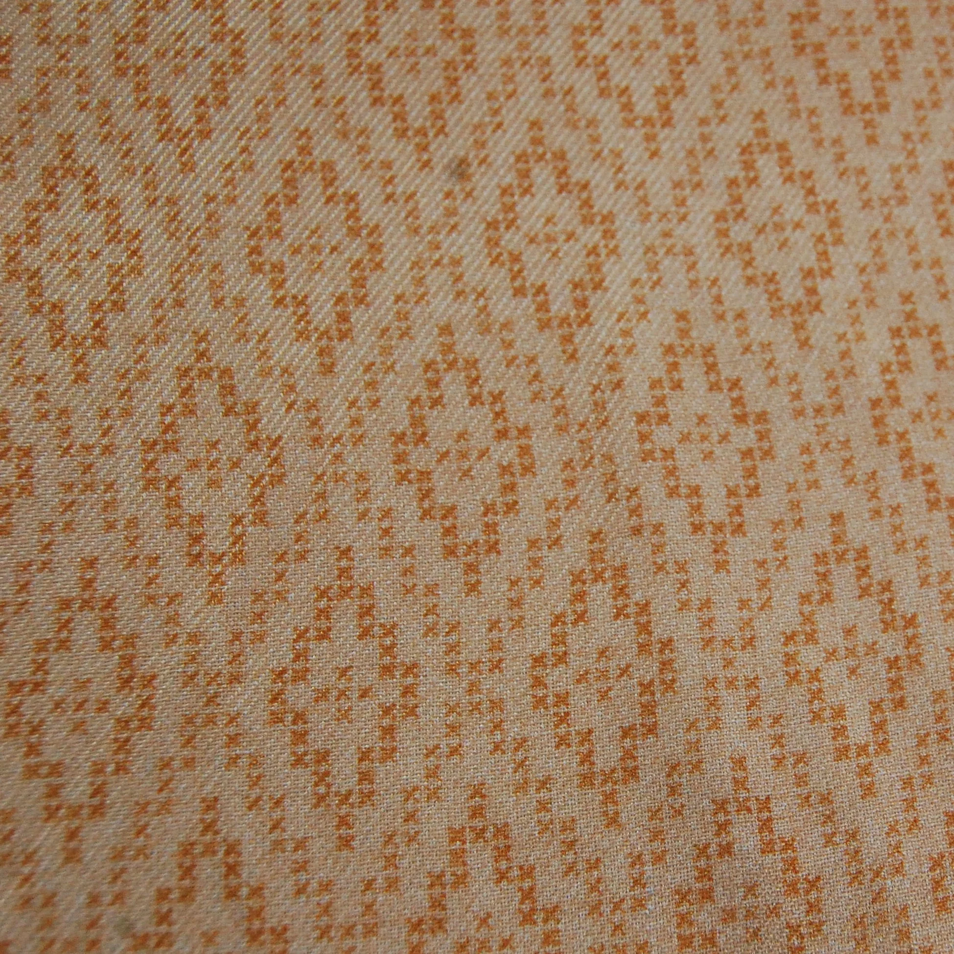 Yellow Geometrical Print Spun Fabric - Image 3