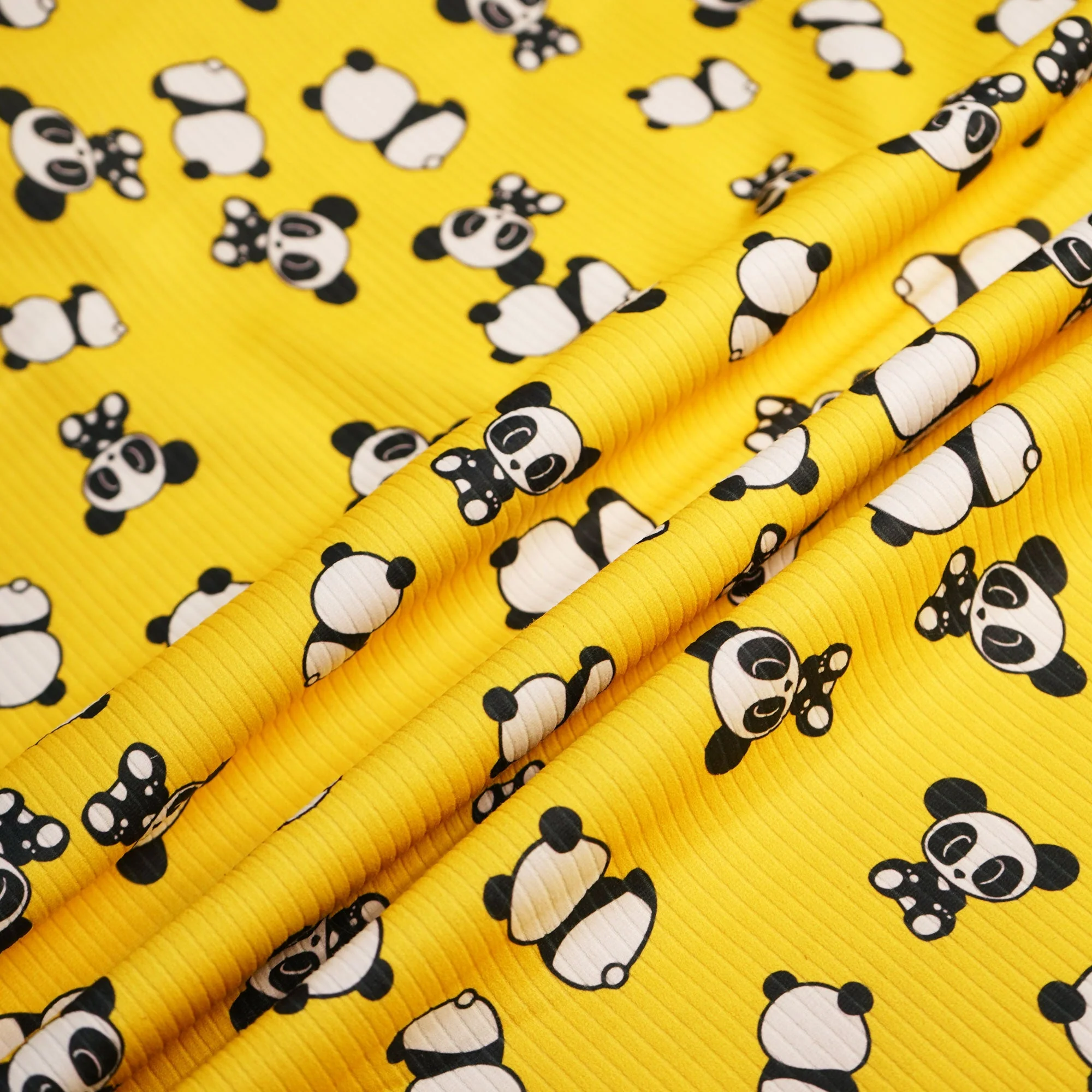 Yellow Kids Print Hosiery Fabric RS-24460 - Image 3
