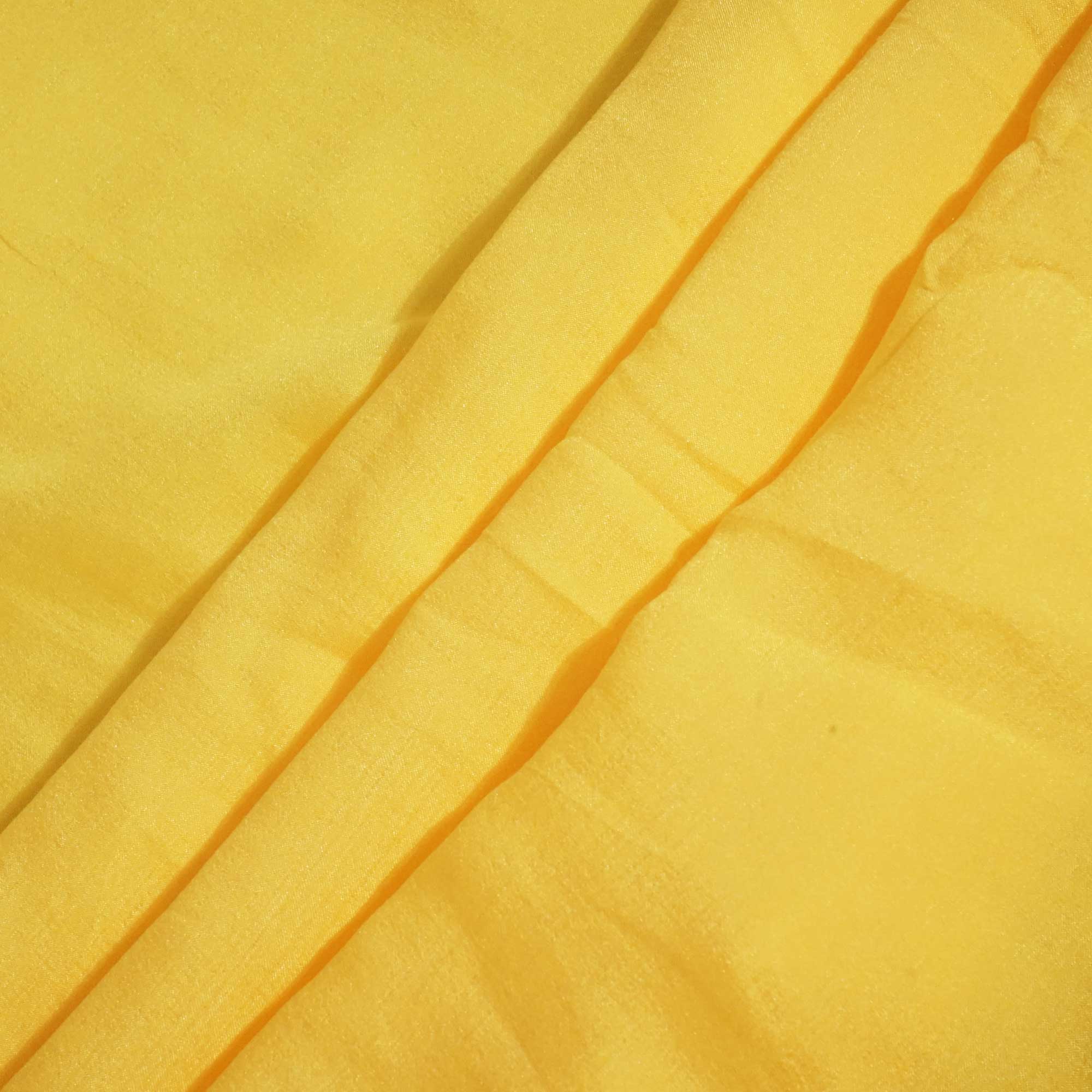 Yellow Solid Bemberg Silk Fabric KC-13468 - Image 3