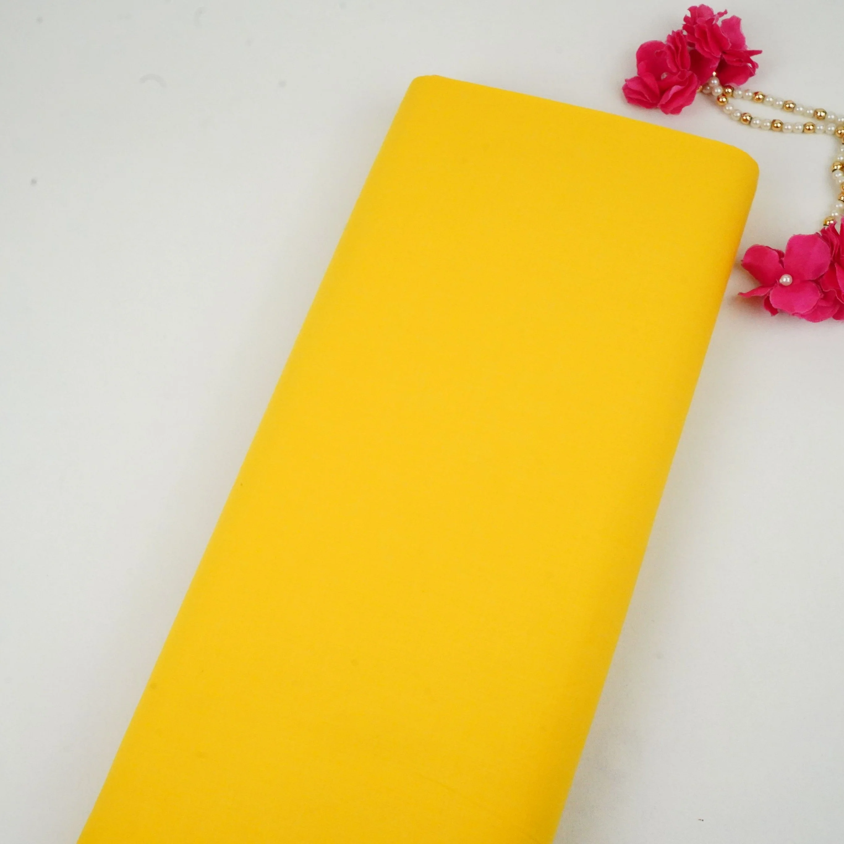 Yellow Solid Lizzy Bizzy Fabric RTL-31250
